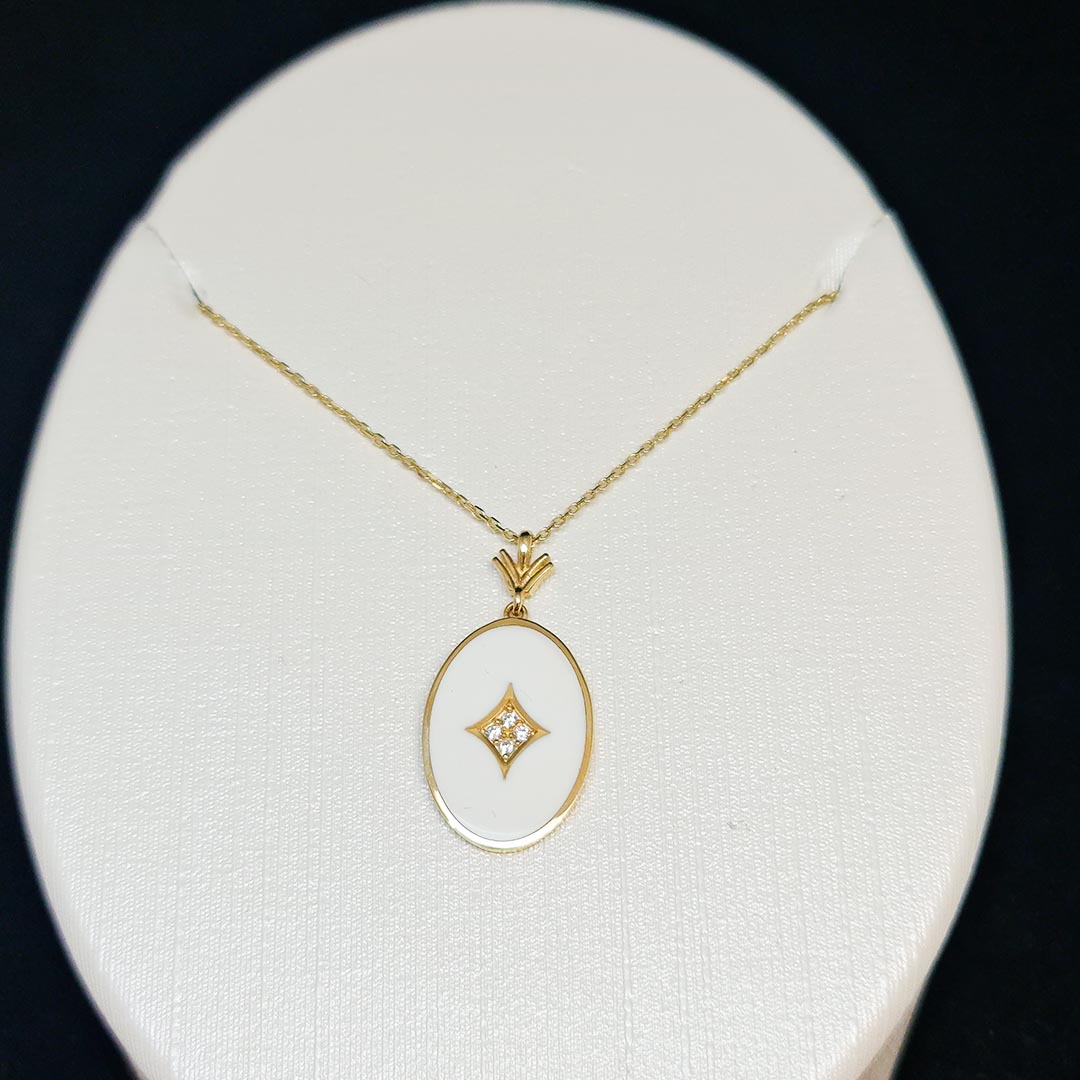 Altın Zirkon Kolye - 3,10gr - 14KT