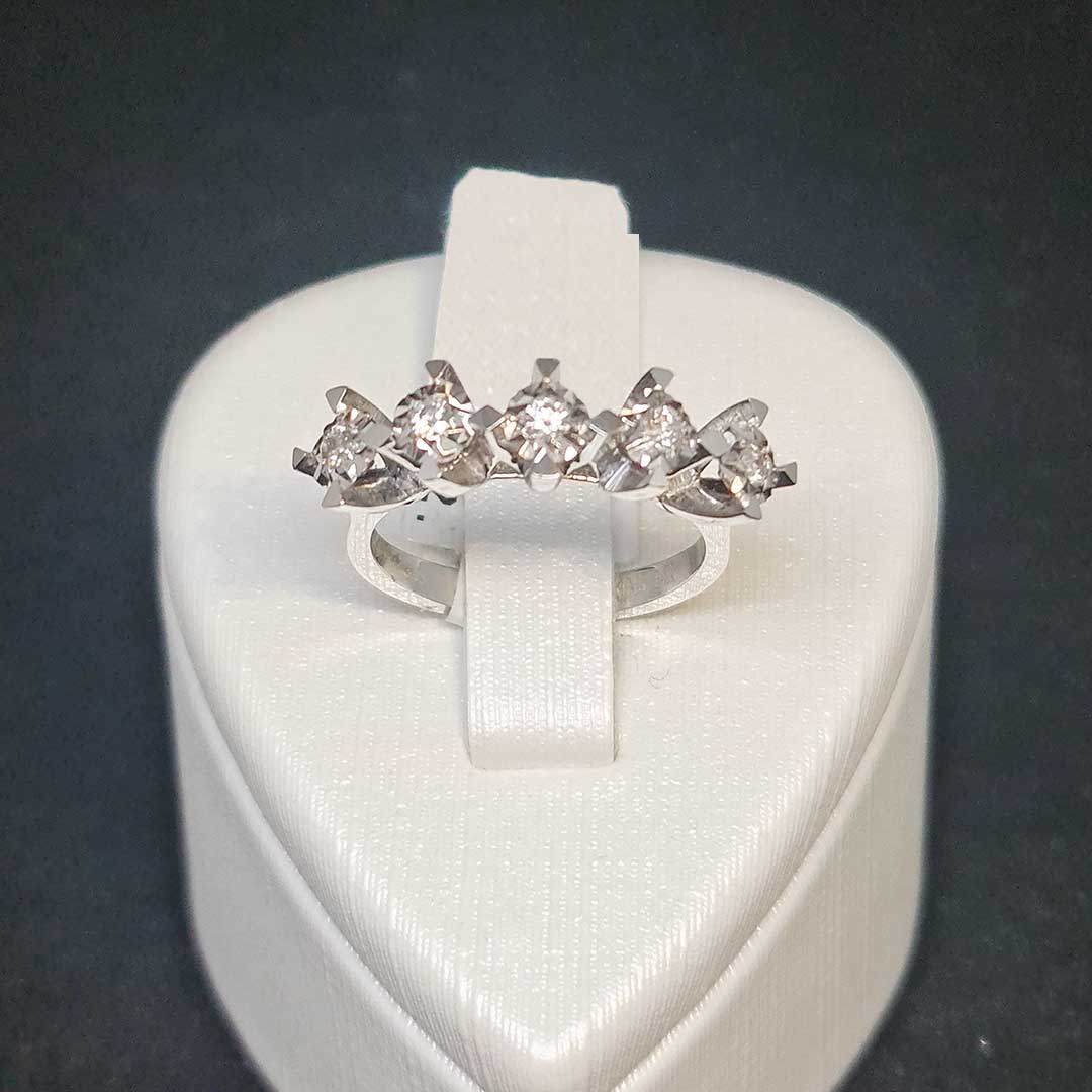 PIR0000156 0,21CT BEYAZ ALTIN BEŞ TAŞ