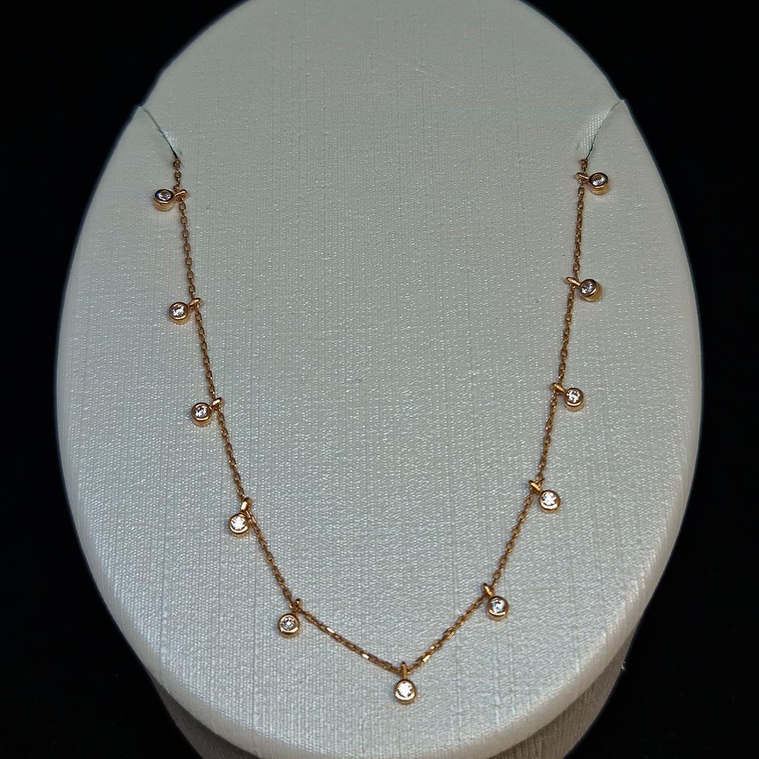 Altın Zirkon Kolye - 1,75gr - 14KT