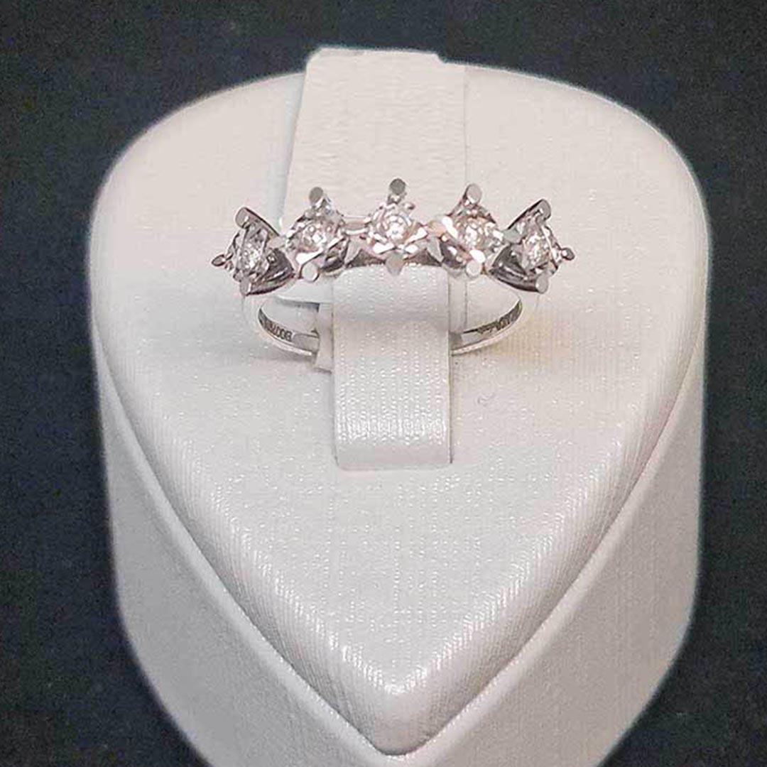 PIR0000155 0,11CT BEYAZ ALTIN BEŞ TAŞ